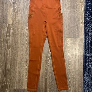 Fabletics Motion 365 Leggings, Rust Orange, Small